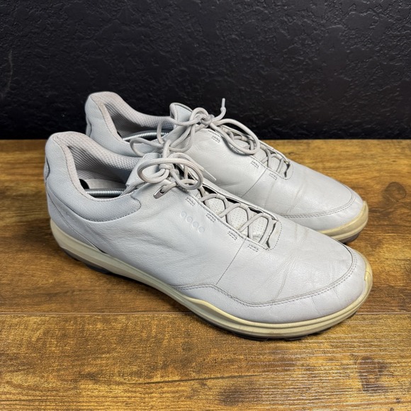 Ecco Biom Hybrid Golf Shoes Mens Size‎ 13-13.5 Gray Leather Spikeless Comfort